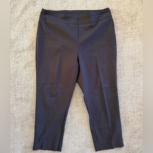 Chico's So Slimming Brown Cropped Pull On Dress Pants Size 2.5